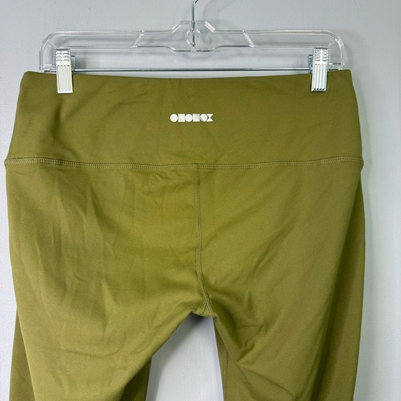 Ododos Cropped Olive Green Athletic Leggings Women's Size L Workout Yoga Gym - Picture 11 of 12